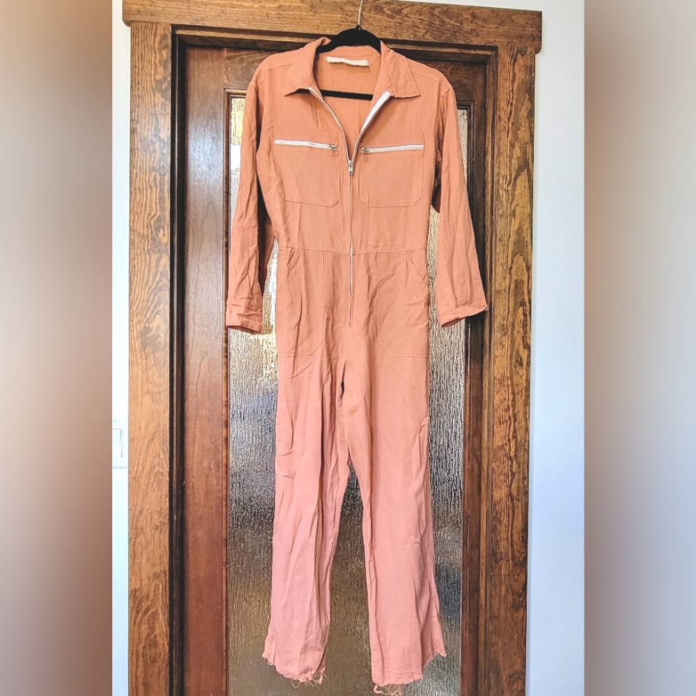 Jens Pirate Booty pink zip up jumpsuit
